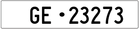Trailer License Plate